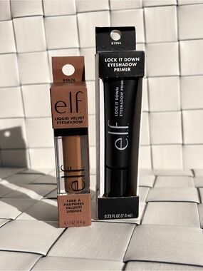 NEW e.l.f. Liquid Velvet Eyeshadow + Lock It Down Primer Bundle